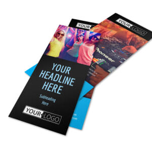 5k 14pt Full Color Double Sided Club Flyers 4.25" x 5.5"